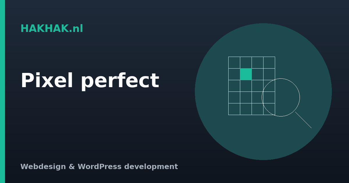 Wat is pixel perfect opleveren en waarom is het belangrijk?