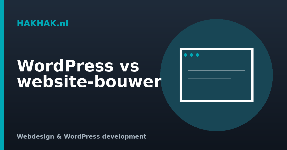 WordPress vs. een websitebouwer: wat kun je beter kiezen?