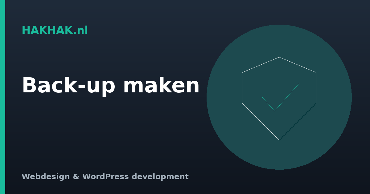 Waarom een back-up van je WordPress-website onmisbaar is