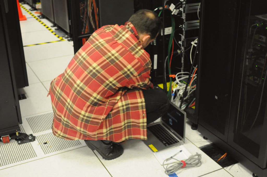 Serverruimte in een datacenter als symbool voor managed hosting