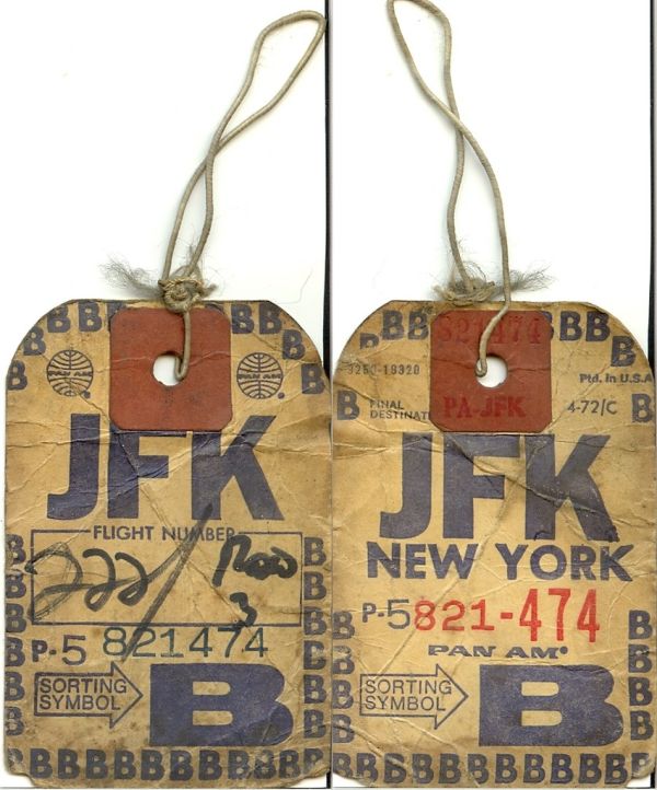 Vintage bagagelabels met bestemming als metafoor voor UTM-tags